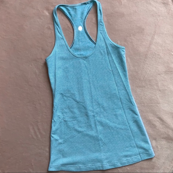 lululemon athletica Tops - Lululemon blue and white striped cool racerback